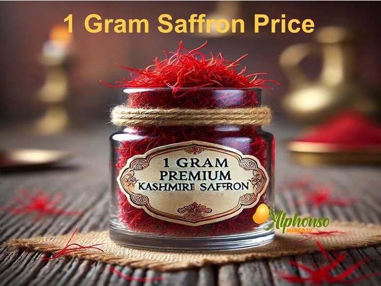 1 gram saffron price in India - AlphonsoMango.in