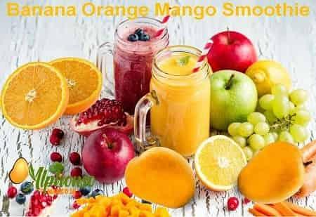 Banana Orange Mango Smoothie - AlphonsoMango.in