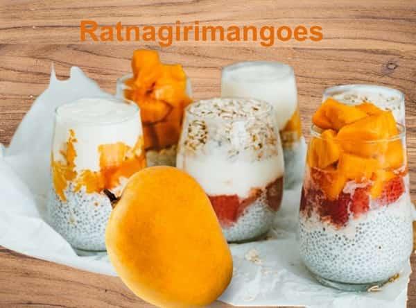 A luscious Ratnagirimangoes, bursting with sweetness and juiciness.