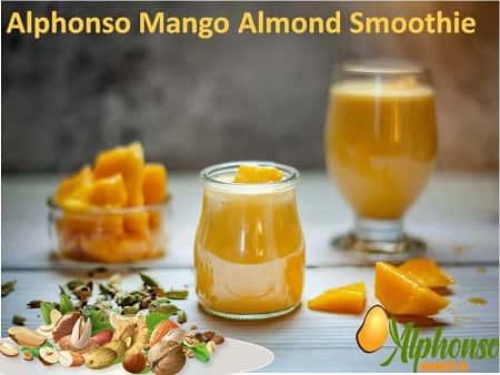 Mango Almond Smoothie recipe - AlphonsoMango.in