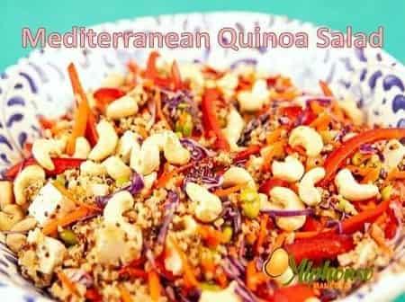 Mediterranean quinoa salad - AlphonsoMango.in